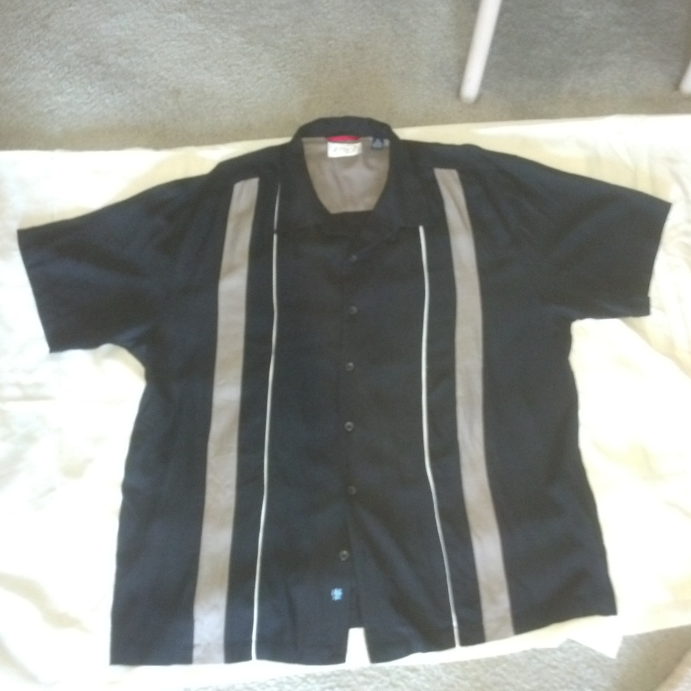 Men-039-s-ZIMNI-Designer-Sport-Shirt-XXL-Sil